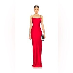 Mischa Gown in Bright Red - Lovers and Friends Revolve- size Small